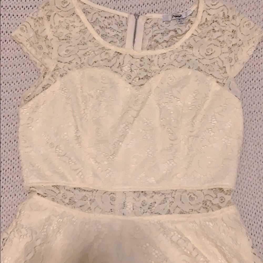 White Lace Dress - Picture 4 of 4